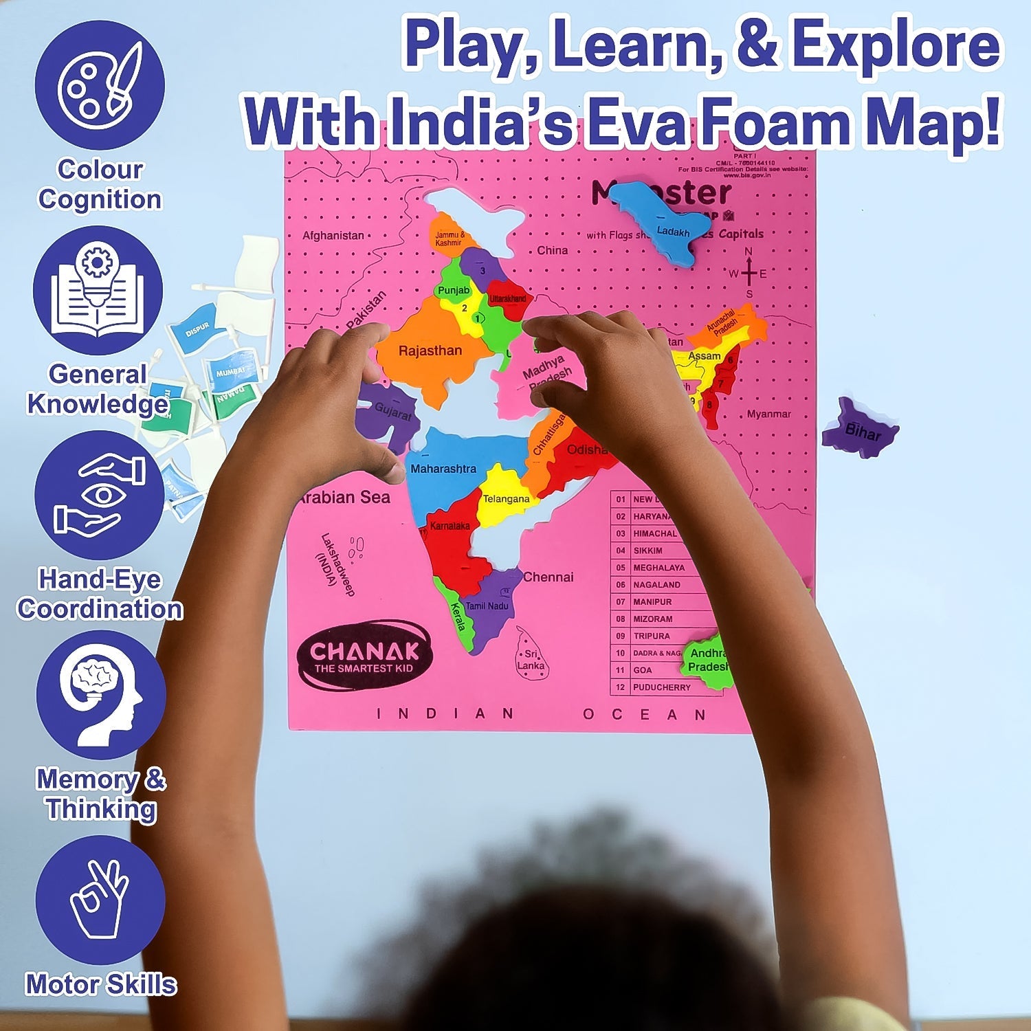 Aditi India Map Floor Puzzle Aditi India Map Floor Puzzle